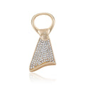 Alloy Rhinestone Pull Tab Brooch Pin For Creative Apparel view 1