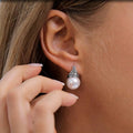 Vintage Geometric Rhinestone Faux Pearl Jewelry Set For Women, Literary Fashion Lady Accessories view 3