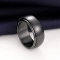 Smooth Rounded Rotatable Ring For Men And Women, Simple Unisex Fashion Finger Jewelry view 3