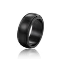 Smooth Rounded Rotatable Ring For Men And Women, Simple Unisex Fashion Finger Jewelry view 5