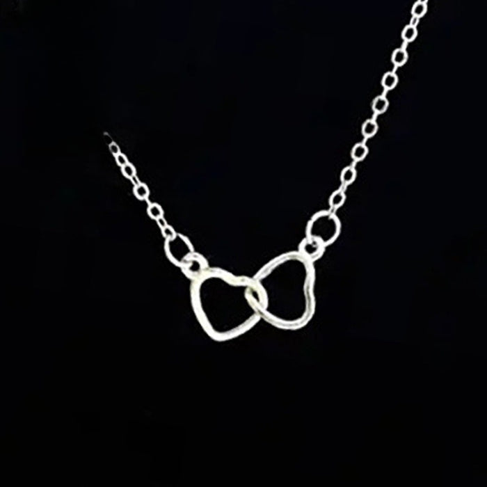 Minimalist Street Style Necklace With Hollow Heart Pendant, Korean Fashion Versatile Jewelry