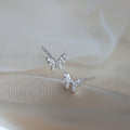 Delicate Small Butterfly Stud Earrings, Korean Japanese Forest Style Sweet Daily Jewelry view 3
