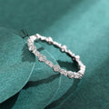 Minimalist Full Rhinestone Ring For Women, Simple Commuter Daily Wear Fashion Jewelry view 4