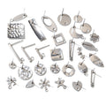Stainless Steel Stud Earring Bases With Loop In Multiple Sizes For Earring Making Without Backs Stud Earrings view 2