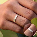 Slim Multicolor Channel Stone Band Ring In A Polished Decorative Design view 3