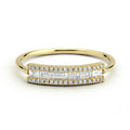 Slim Multicolor Channel Stone Band Ring In A Polished Decorative Design view 4