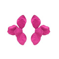 European American Chic Metal Flower Stud Earrings, Minimalist Fashion Floral Statement Jewelry For Women view 5