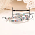 Bohemian Multicolor Zircon Inlaid Ear Cuff Earrings, Fresh Eye-Catching Niche Design Jewelry view 4