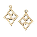 Zinc Alloy Playing Card Charm Pendant for DIY Necklace Bracelet Jewelry Making view 3