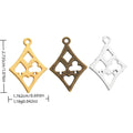 Zinc Alloy Playing Card Charm Pendant for DIY Necklace Bracelet Jewelry Making view 1