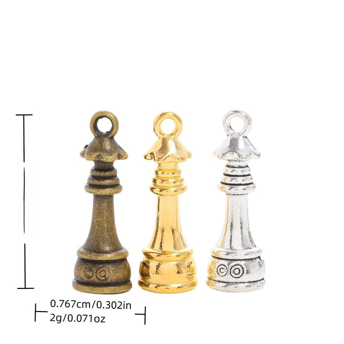 Zinc Alloy Chess Piece Charm Pendant No.275086 for DIY Necklace Bracelet Jewelry Making