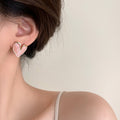 Pink Alloy Flower Stud Earrings Cute Forest Style Fashion Floral Ear Jewelry for Women view 3