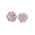 Pink Alloy Flower Stud Earrings Cute Forest Style Fashion Floral Ear Jewelry for Women view 5