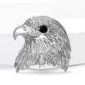 Alloy Eagle Head Brooch Pin For Trendy Suits And Coats view 3