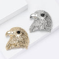 Alloy Eagle Head Brooch Pin For Trendy Suits And Coats view 2