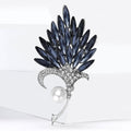 Alloy Rhinestone Bouquet Brooch Pin For Coats And Sweaters view 4