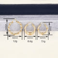 Geometric Hoop Ear Cuffs, Light Luxury Niche Fashion Earrings For European And Middle East Markets view 3
