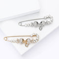 Alloy Rhinestone Double Fish Brooch Pin For Women's Clothing Decoration view 2