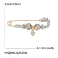 Alloy Rhinestone Double Fish Brooch Pin For Women's Clothing Decoration view 5