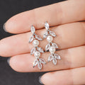 Luxury Long Bar Tassel Drop Earrings With Floral Beads Elegant Statement Jewelry For Women view 2