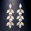 Luxury Long Bar Tassel Drop Earrings With Floral Beads Elegant Statement Jewelry For Women view 5
