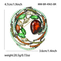 Alloy Crystal Glass Bird Nest Brooch For Women Apparel view 4