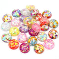 12mm Round Resin Necklace Accessory Cabochon Patch For DIY Jewelry Making, 0.5g view 1