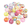 12mm Round Resin Necklace Accessory Cabochon Patch For DIY Jewelry Making, 0.5g view 5