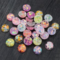 12mm Round Resin Necklace Accessory Cabochon Patch For DIY Jewelry Making, 0.5g view 4