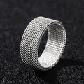 Minimalist Woven Texture Ring, Unisex Versatile Jewelry For Daily Wear And Casual Matching view 1