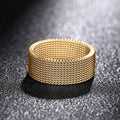 Minimalist Woven Texture Ring, Unisex Versatile Jewelry For Daily Wear And Casual Matching view 3