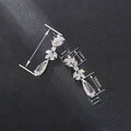 Women's European Style Drop Earrings Waterdrop Floral Pendant Light Luxury Fashion Jewelry view 4