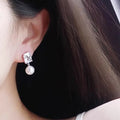 Light Luxury Faux Pearl Drop Earrings For Women, Elegant Sweet Lady Fashion Jewelry Earwear view 3