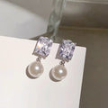Light Luxury Faux Pearl Drop Earrings For Women, Elegant Sweet Lady Fashion Jewelry Earwear view 5