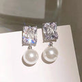 Light Luxury Faux Pearl Drop Earrings For Women, Elegant Sweet Lady Fashion Jewelry Earwear view 2