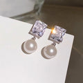 Light Luxury Faux Pearl Drop Earrings For Women, Elegant Sweet Lady Fashion Jewelry Earwear view 1