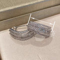 Light Luxury Sparkling Stud Earrings For Women, Elegant Evening Dress Fashion Jewelry view 4