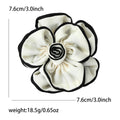 14K Gold Plated Fabric Flower Brooch Pin For Women's Apparel view 5