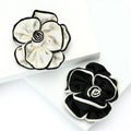 14K Gold Plated Fabric Flower Brooch Pin For Women's Apparel view 2