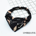 Printed Stretch Twist Front Fabric Headbands in Eight Patterns view 7