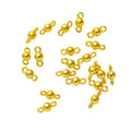 Double Loop Bead Link Jewelry Making Component In 4 Finish Options view 9