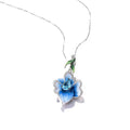 Metal Edged Floral Jewelry Set With Morning Glory Flower Design, Fresh Pastoral Daily Wear view 6