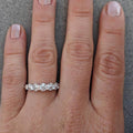 Classic Round Zircon Ring For Women, Shiny Geometric Designer Finger Ring For Daily Wear view 3