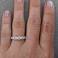 Classic Round Zircon Ring For Women, Shiny Geometric Designer Finger Ring For Daily Wear view 4