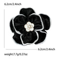 Metal Fabric Flower Brooch Pin For Elegant Womens Apparel Decoration view 5