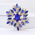 Alloy Rhinestone Glass Brooch Pin For Womens Suits And Dresses view 4