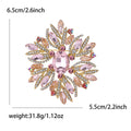 Alloy Rhinestone Glass Brooch Pin For Womens Suits And Dresses view 6