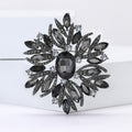 Alloy Rhinestone Glass Brooch Pin For Womens Suits And Dresses view 3
