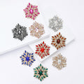 Alloy Rhinestone Glass Brooch Pin For Womens Suits And Dresses view 2