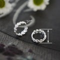 Commuter Leaf Earrings For Women Simple Fresh Pastoral Style Daily Matching Jewelry view 4